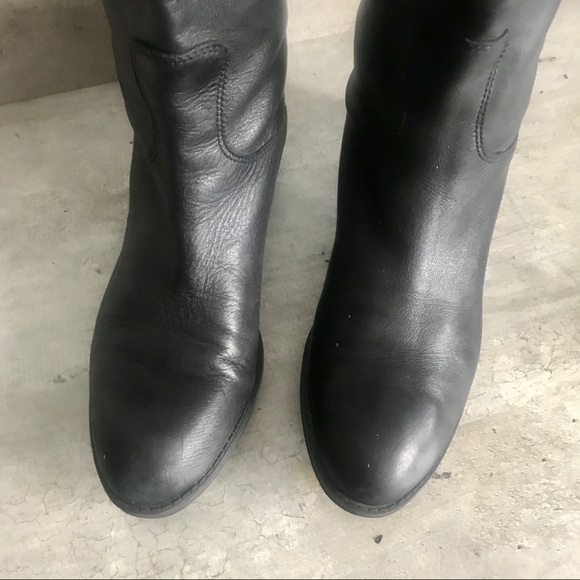 Sam Edelman Penny Riding Boots Tall Black Leather - Picture 3 of 8
